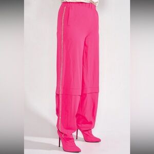 •CAPE ROBBIN• “Baggy” Pointy Toe High Heel Pantaboots - Pink // NIB